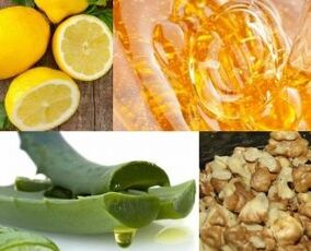 noce, miele, limone e succo di aloe per la potenza